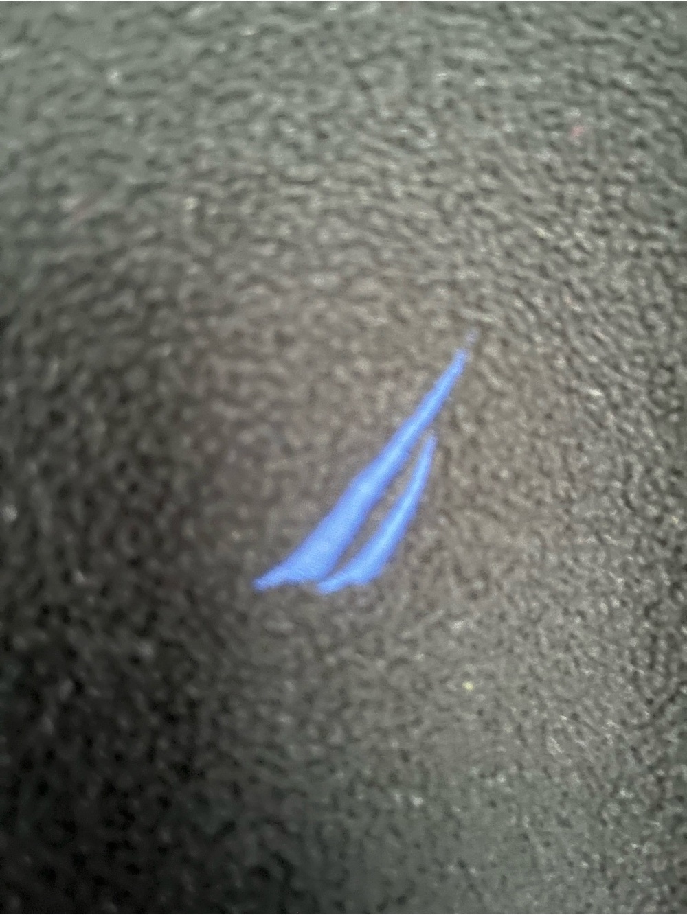 Nautica Black Fleece Jacket with Blue Trim